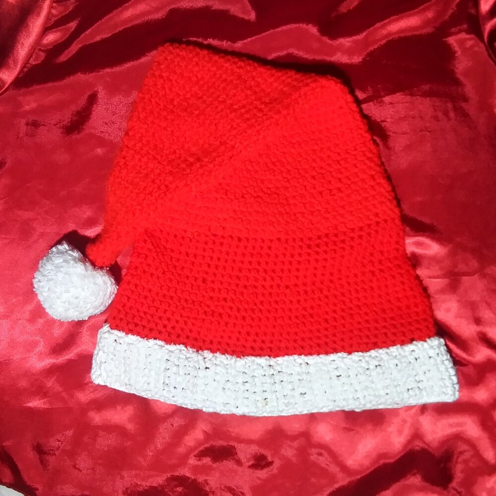 Custom Crochet Santa Christmas Hat